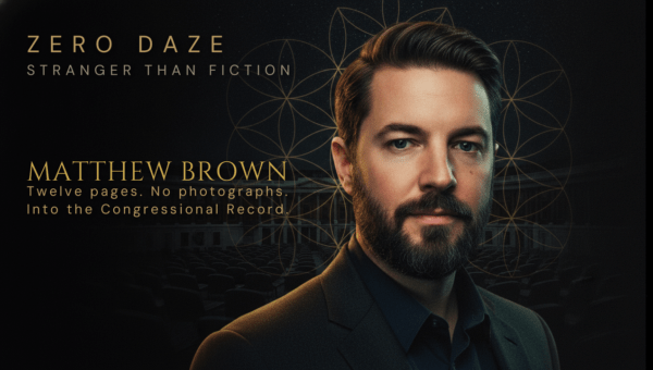 Illustration of Matthew Brown, the analyst who authored the Immaculate Constellation report submitted to Congress